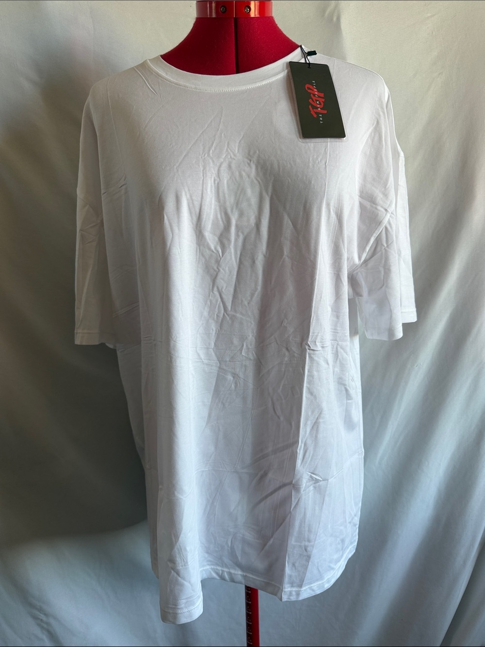 Men's White Crew Neck Short Sleeve Tee MM367